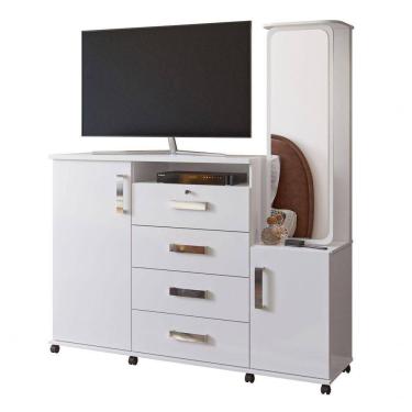 Imagem de Cômoda Copacabana Branco Brilho - Lukaliam Móveis