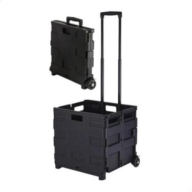 Imagem de Carrinho de Feira Dobrável 25kg  Multiuso para Compras, Mercado e Tran