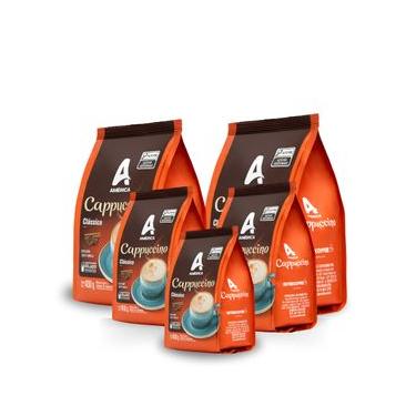 Imagem de Kit 5 Pacotes 400g Cappuccino América Clássico