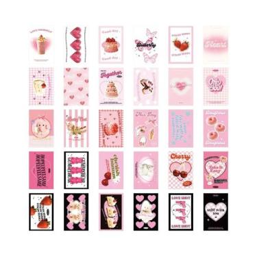 Imagem de Kit De Colagem De Parede Para Decoração Estética De Quarto De Adolesce