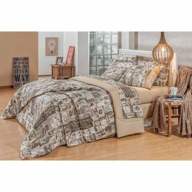 Imagem de Edredom Malbec Dupla Face para Casal Queen 01 Peça - Bordados Ricardo