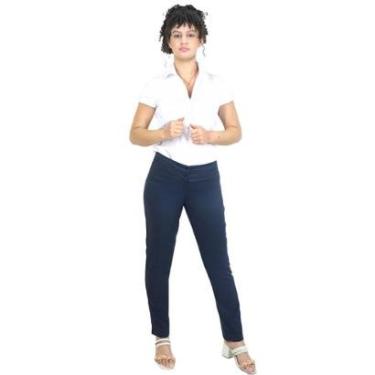 Imagem de Calça social feminina cigarrete com Elastano e Bolsos-Feminino