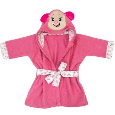 Imagem de Roupao de Banho Infantil FISHER-PRICE Bichinhos 100% Algodao, Cachorri