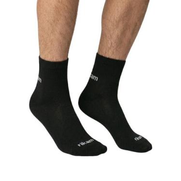 Imagem de Meia Esportiva Dupla Camada Anti Bolha Rikam Corrida, Preto, 38-43