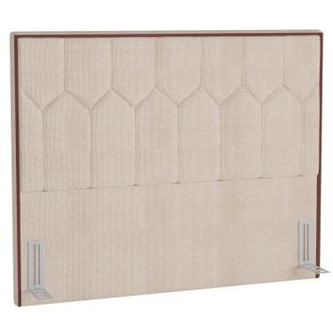 Imagem de Cabeceira Cama Box Casal 140Cm Órion P02 Linho Bege Cru