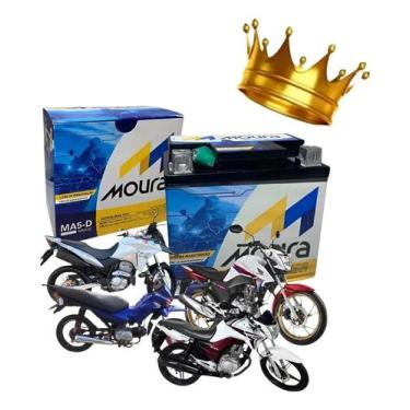 Imagem de Bateria Moto Moura 5-d Cg125 Cargo/fan/titan160/today/pop100 - Congrat