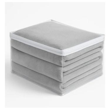 Imagem de Kit 3 Saco Organizador Closet Edredon Cobertor C/ Ziper - Congratulati