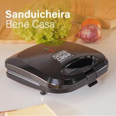 Imagem de Sanduicheira Elétrica Bene Casa Antiaderente com Placas de Aquecimento
