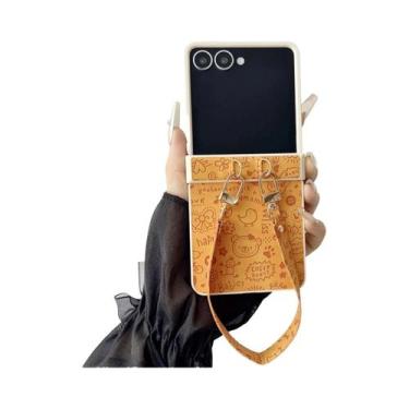 Imagem de Capa De Couro Com Desenho Animado Para Samsung Galaxy Z Flip 7 FE 6 5 