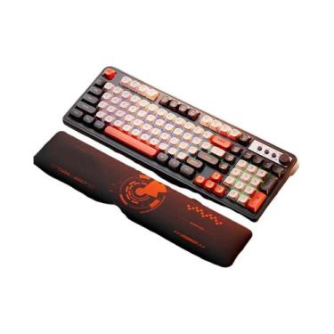 Imagem de Teclado Gamer RGB Silencioso Com Retroiluminação, 98 Teclas, Ergonômic