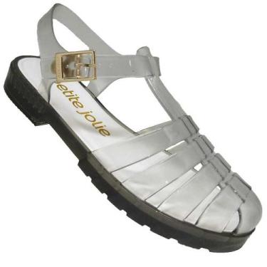 Imagem de Sandália Petite Jolie PJ5595 Preto Translucido, Transparente, 35