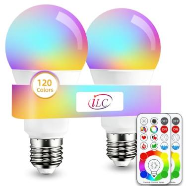 Imagem de ILC Lâmpada LED que muda de cor, 120 cores, luz do dia branca 5700K, equivalente a 70 w...