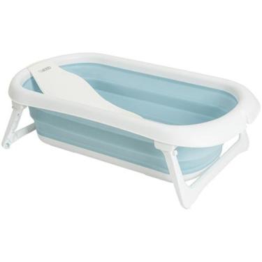 Imagem de Banheira de Bebe Compacta Dobravel Portatil Kiddo Flex Azul