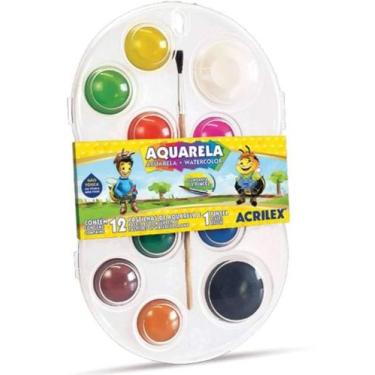 Imagem de Estojo Aquarela com 12 cores - Acrilex -