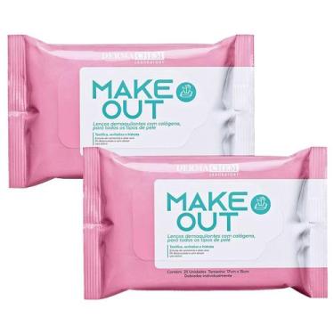 Imagem de Kit 2 Lenço Demaquilante Colágeno Hidrata Make Out Dermachem
