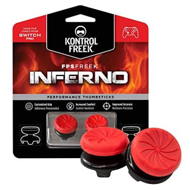 Imagem de KontrolFreek FPS Freek Inferno para controle Nintendo Switch Pro | Thumbsticks de Desempenho | 2 Côncavos de Cintura Alta | Vermelho