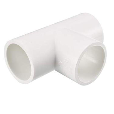 Imagem de uxcell Conector de acoplamento em forma de T com cachimbo de PVC de 25 mm