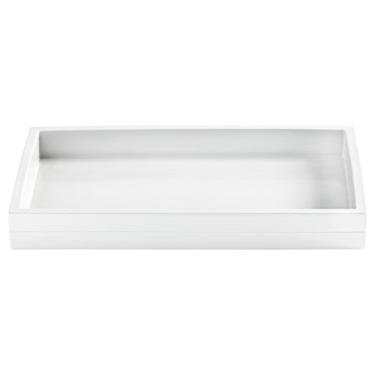 Imagem de Kassatex Fine Linens Bandeja de acessórios Cabana branca