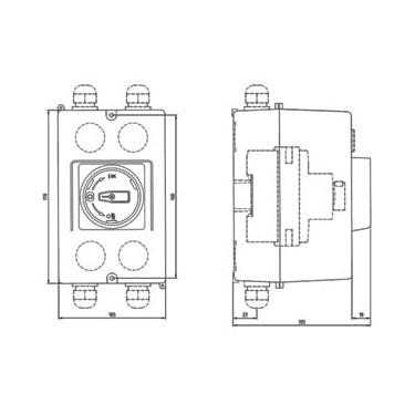 Imagem de Caixa Sobr. Acion. Rot. P/S0-S2 72mm IP65 3RV19 23-1DA01 - Siemens