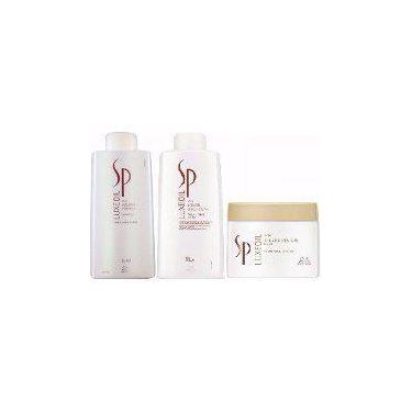 Imagem de Wella Sp Luxe Oil Kit Shampoo 1L + Condicionador 1L + Mascara 400ml