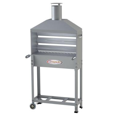 Imagem de Churrasqueira com Coifa Itajobi 1,00x53x27 cm Inox Linha Bar 2 Grelhas