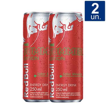 Imagem de Kit 2 unidades Energético Red Bull The Summer Edition Sabor Melancia 250ml