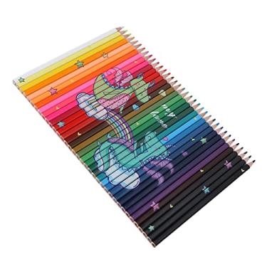 Imagem de Pokerty9 Lápis de cor de grafite, lápis de cor de quebra-cabeça, cores brilhantes, estampa fofa para grafite para ilustrações