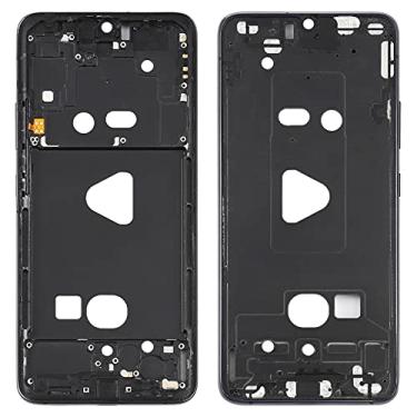 Imagem de Para o for galaxy A90 5G SM-A908B Placa de moldura do quadro médio (preto)