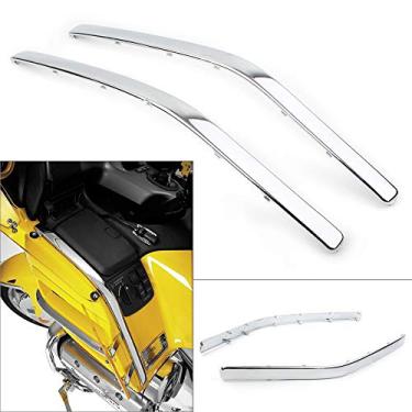Imagem de FINMOKAL Guarnição de moldagem da borda da carenagem da carenagem frontal para Honda GL1800 Chrome ABS 2001-2006