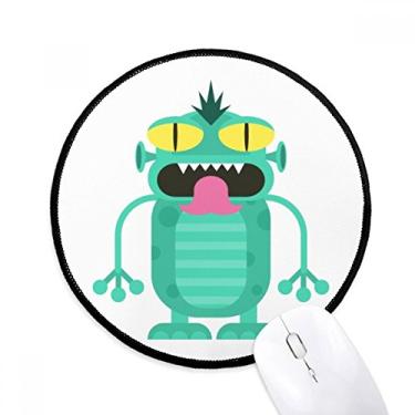 Imagem de Universo e alienígena criatura alienígena mouse pad desktop escritório tapete redondo para computador