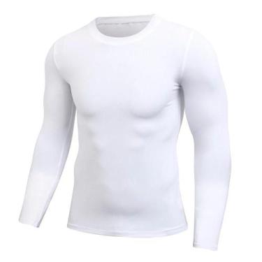 Imagem de Camiseta Dry Fit Proteção Uva Uvb Camisa Manga Longa Masculina Esporti