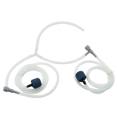 Imagem de Bomba de água pequena USB Oxigenador Aquário Bomba de ar Oxigênio Compressor de ar Silencioso Mini Acessórios de aquário Portátil Inflável (Conexões Tubo Duplo)