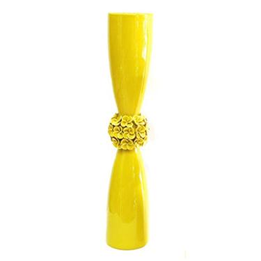 Imagem de Vaso Flores Londo Branco Sarquis Samara Amarelo