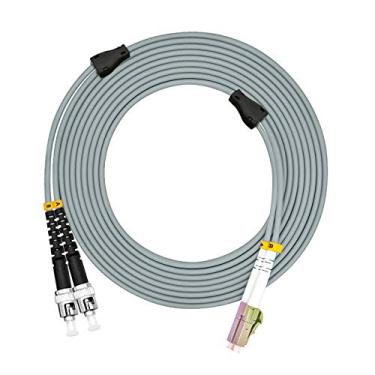 Imagem de Jeirdus 300M LC para ST Cabo de Fibra Óptica Duplex 50/125 OM2, Multimodo 300 metros LC-ST