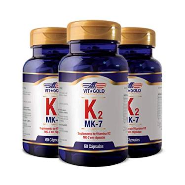Imagem de Vitamina K2-3 unidades de 60 Cápsulas - VitGold