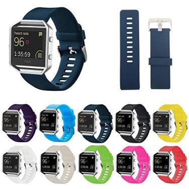 Imagem de Pulseira Silicone para Fitbit Blaze - Azul Marinho