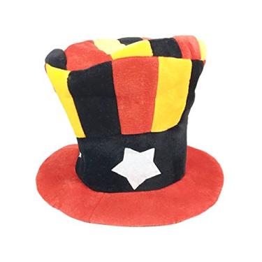 Imagem de Chapéu de palhaço adulto chapéu para apresentações de palco acessórios de festa (estrela de cinco pontas)