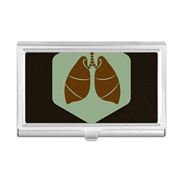 Imagem de Porta-cartão de visita órgãos pulmões órgãos corporais, caixa de bolso, carteira