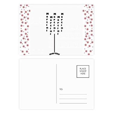 Imagem de Cartão postal Martini With Its Cup Natal Flor Celebração Cartão Postal Blessing