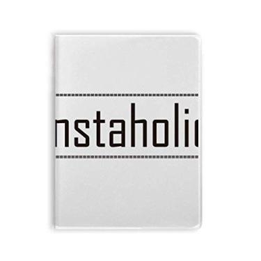 Imagem de Palavra estilosa Instaholic Art Deco, moderna, caderno, capa de chiclete, diário de capa macia