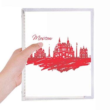 Imagem de Caderno de anotações com folhas soltas para diários, catedral vermelha de Moscou