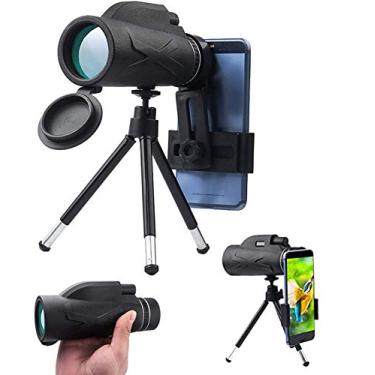 Imagem de Monocular Telescope-80X100 High Power HD monocular, starscope monocular, com suporte para smartphone e tripé IPX7 materiais à prova d'água para viagens de acampamento.