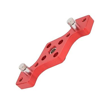 Imagem de Gabarito de cavilha autocentrante, 1/4 3/8 5/16 polegadas Perfurador vertical localizador Gabarito de cavilha para carpintaria para marcenaria (vermelho)