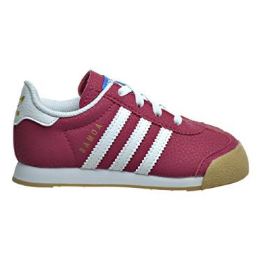 Imagem de adidas Tênis infantil unissex Samoa I, Unity rosa branco/pássaro azul, 5 Toddler