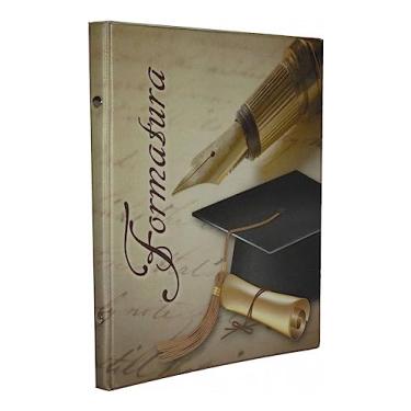 Imagem de Álbum De Fotos Capa Formatura Marron 80 Fotos 20x25