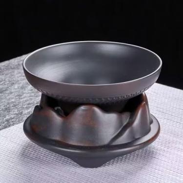 Imagem de Filtro de chá de argila roxa para vazamento de chá Kung Fu conjunto criativo de coador para cerimônia de chá