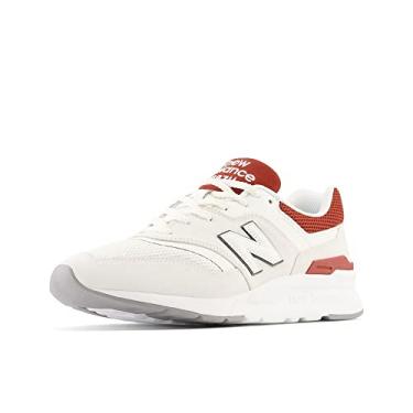 Imagem de New Balance Tênis masculino 997h V1, Sal marinho/vermelho tijolo, 4