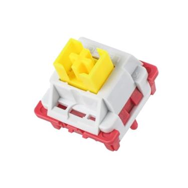 Imagem de EPOMAKER Interruptores de teclado LEOBOG Nimbus V3, conjunto de interruptores lineares de 35 peças de 34 gf, lubrificado de fábrica, interruptor de 5 pinos com haste POM, slot de LED para teclado