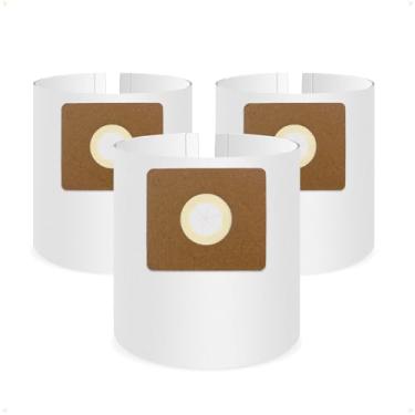 Imagem de Pacote com 3 sacos de filtro de vácuo descartáveis tipo B 90668, apto para aspirador de pó de 2 a 2,5 galões, peça nº 90668 9066800 9066833 QAM70