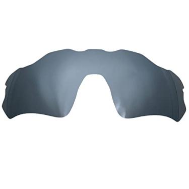 Imagem de Wetnenss Lentes de substituição para óculos de sol Oakley Radar EV Path OO9208/polarizadas de 1,5 mm/fáceis de instalar (prata)